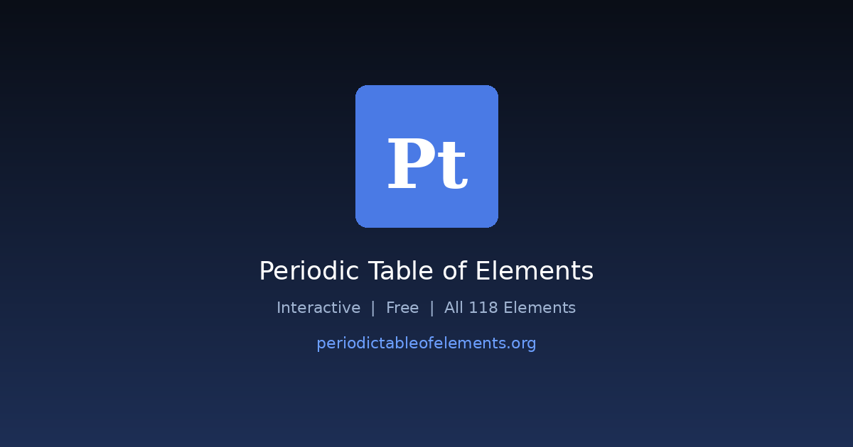 Show HN: PeriodicTableOfElements.org